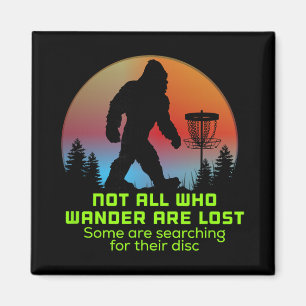 Bigfoot Disc Golf Sasquatch Chain Tosser Funny Big Magnet