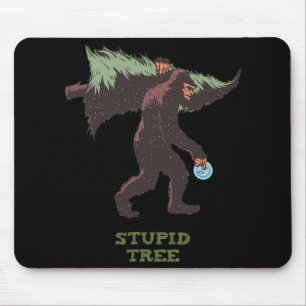 Bigfoot Disc Golf Stupid Tree Mouse Pad
