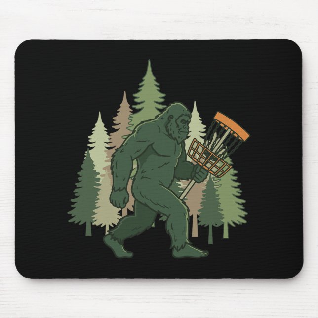 Bigfoot Disc Golfer Sket Adventure  Mouse Pad (Front)