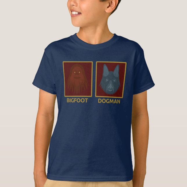 Bigfoot & Dogman Kids T-Shirt (Front)