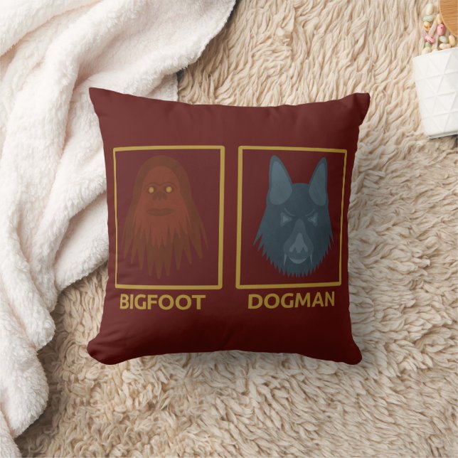 Bigfoot & Dogman Pillow (Blanket)