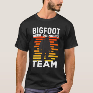 Bigfoot Drinking Team Retro Sasquatch T-Shirt