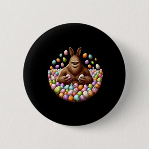 Bigfoot Easter 6 Cm Round Badge