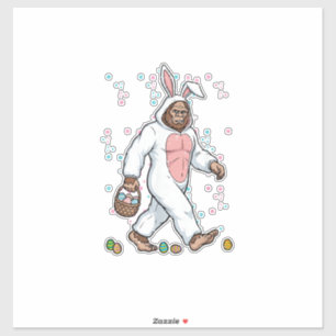 Bigfoot Easter Bunny Costume Funny Sasquatch Men W