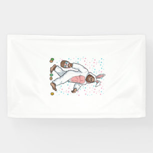 Bigfoot Easter Bunny Costume Funny Sasquatch Men W Banner