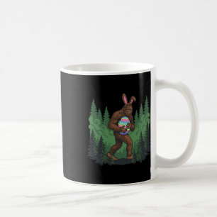Bigfoot Easter Bunny Sasquatch Egg Hunt Funny Pixe Coffee Mug