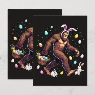 Bigfoot Easter Day Funny Sasquatch Card