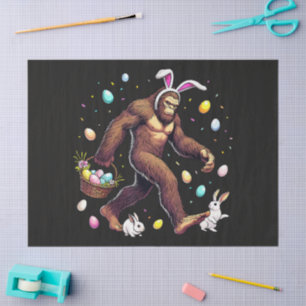 Bigfoot Easter Day Funny Sasquatch Tissue Paper