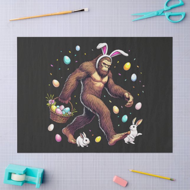 Bigfoot Easter Day Funny Sasquatch Tissue Paper (Craft)