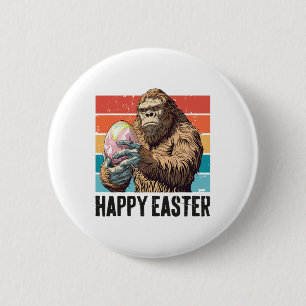 Bigfoot Easter Egg Happy Easter Day Bigfoot Lover 6 Cm Round Badge