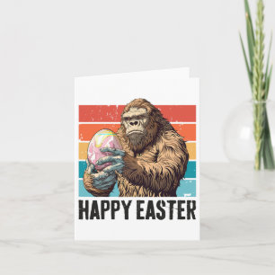 Bigfoot Easter Egg Happy Easter Day Bigfoot Lover  Card