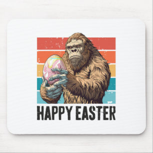 Bigfoot Easter Egg Happy Easter Day Bigfoot Lover  Mouse Pad