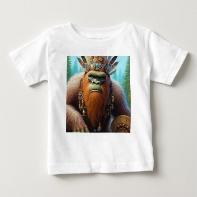 Bigfoot Eco Warrior Baby T-Shirt (Front)