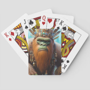 Bigfoot Eco Warrior Playing Cards
