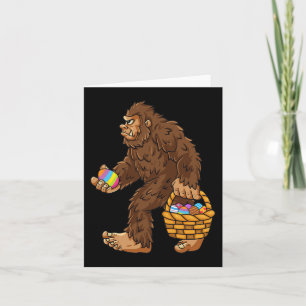 Bigfoot Egg Easter Day Boys Girls Kids Fun Sasquat Card