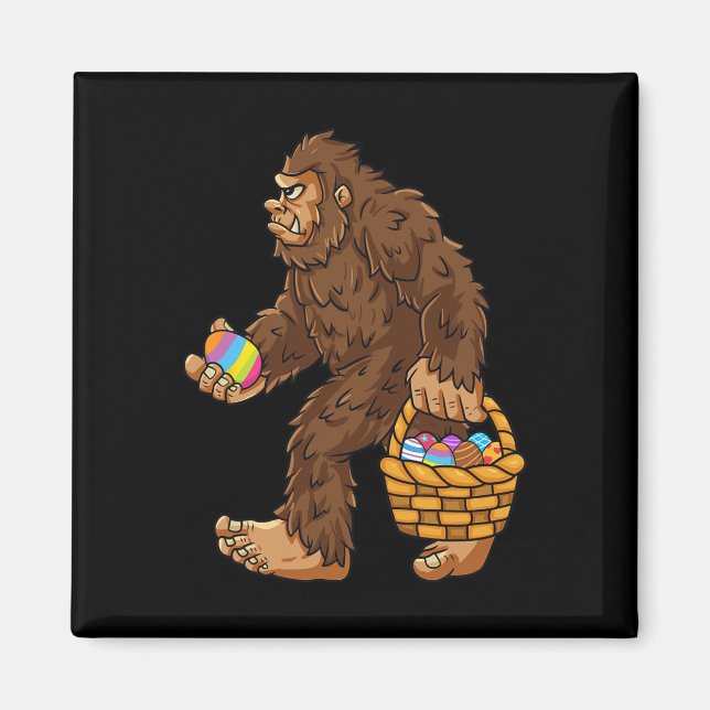 Bigfoot Egg Easter Day Boys Girls Kids Fun Sasquat Magnet (Front)
