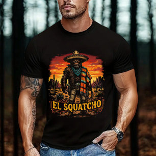 Bigfoot El Squatcho Mexican Cinco de Mayo T-Shirt