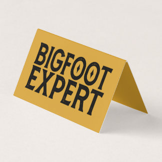 Bigfoot Expert Business Card