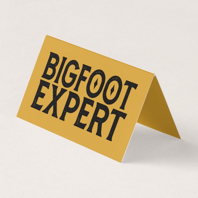 Bigfoot Expert Business Card (Front)