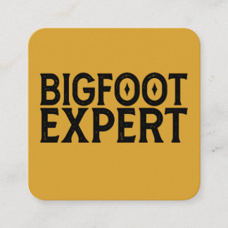 Bigfoot Expert Square Business Card