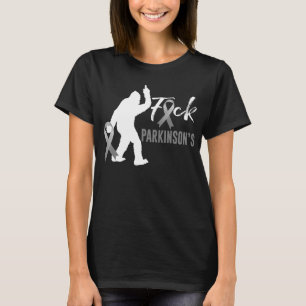 Bigfoot F.uck ParkinsonGrey Ribbon T-Shirt