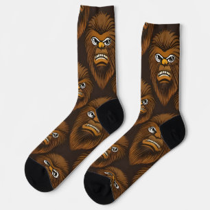 Bigfoot Faces Socks