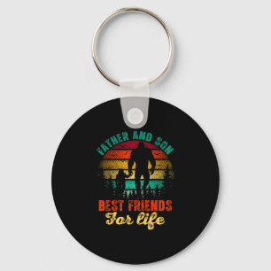Bigfoot father and son friend for life father's key ring