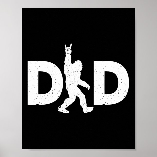 Bigfoot Fathers Day  Poster (Front)