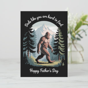 Bigfoot Father's Day Sasquatch Funny Dad Invitation