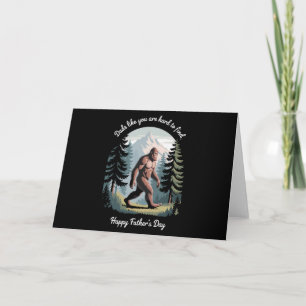 Bigfoot Father's Day Sasquatch Funny Dad Invitation