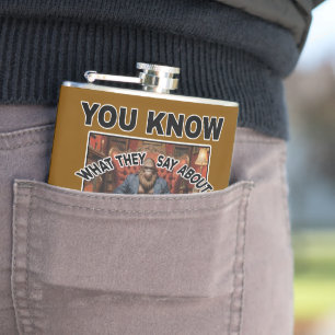 Bigfoot Feet Joke Hip Flask