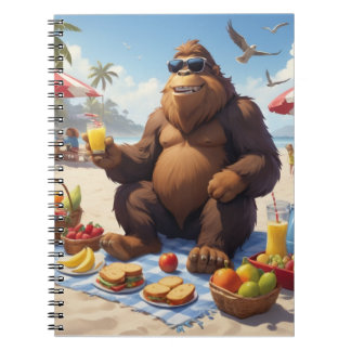 Bigfoot, Feet on Sand Notebook