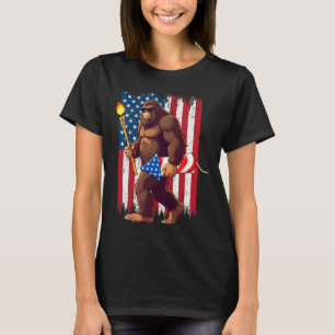 Bigfoot Fireworks 4th Of July Sasquatch American U T-Shirt