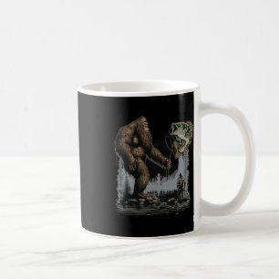 Bigfoot Fishing Funny Sasquatch Fish Coffee Mug