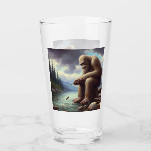 Bigfoot Fishing Glass (Front)