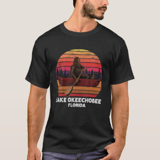 Bigfoot Fishing Lake Canoeing Lake Okeechobee T-Shirt