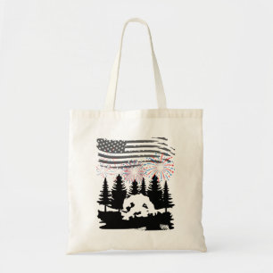 Bigfoot Fishing on 4th July.w Tote Bag