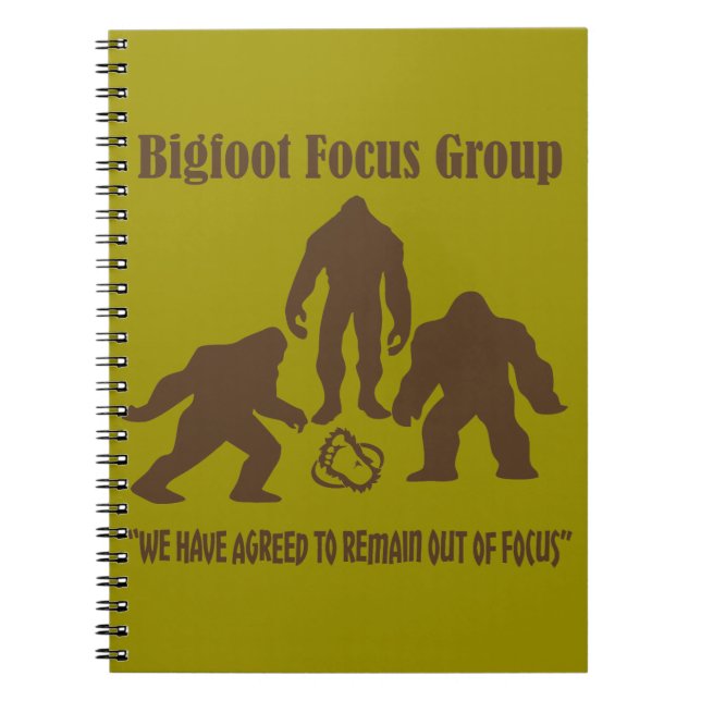 Bigfoot Focus Group.  Meeting of the minds. Notebook (Front)
