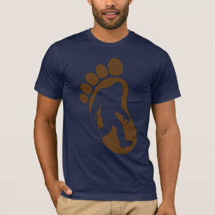 Bigfoot Footprint Silhouette Sasquatch T-shirt