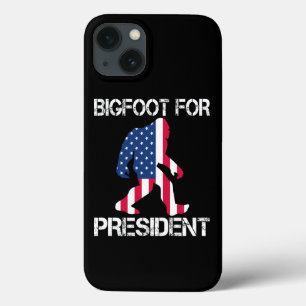 Bigfoot For President Funny Bigfoot iPhone 13 Case