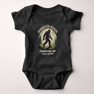 BigFoot Forest Sasquatch Seeker Family Vacation Baby Bodysuit