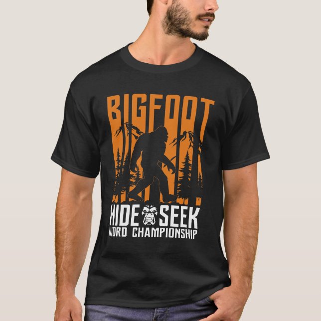 BIGFOOT Funny hide n seek T-Shirt (Front)
