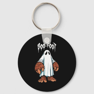 Bigfoot ghost costume halloween boo-foot sasquatch key ring