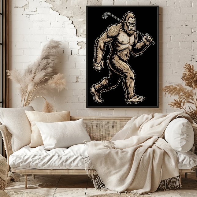 Bigfoot Golfer Stride Poster (Creator Uploaded)