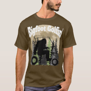 Bigfoot Golfing Golf Golfs Golfer T-Shirt