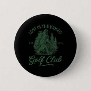 Bigfoot Golfing Sasquatch Golf For Men And Women G 6 Cm Round Badge