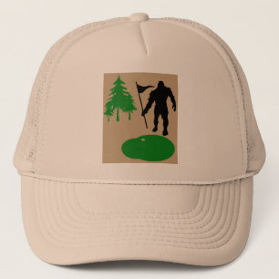 Bigfoot Golfing  Trucker Hat