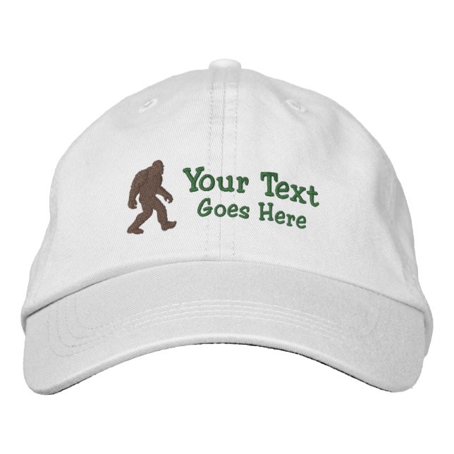 Bigfoot Gone Squatchin Customisable Embroidered Hat (Front)