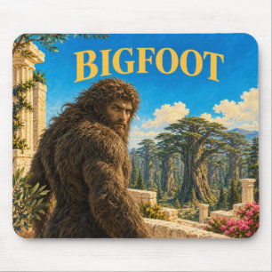 Bigfoot, Gothic Fantasy Monster Mouse Pad