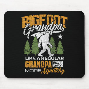 Bigfoot Grandpa Grandfather Sasquatch Yeti Camping Mouse Pad